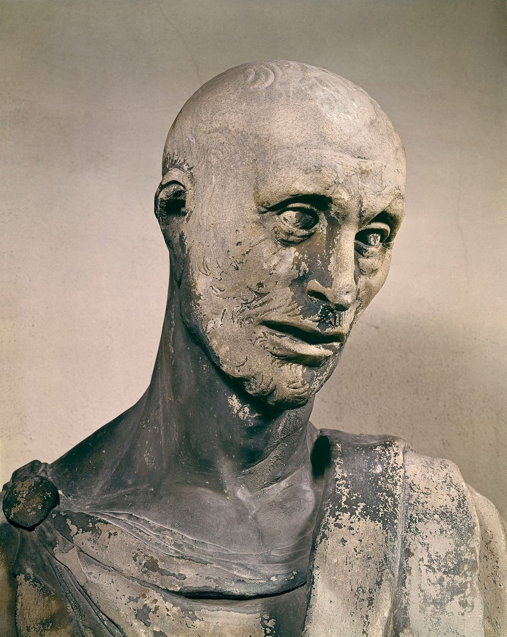 ""Prorok Habakuk (Habakuk, Habakuk, Habakuk, Abakuk, Hawakuk)"" Marmurowa rzeźba Donato autorstwa Betto Bardi dit Donatello (1386-1466) 1427-1436 Florencja, Museo dell