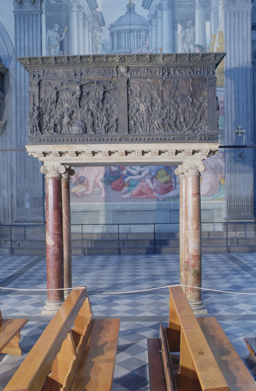 Ambona po północnej stronie nawy, 1465 (brąz) autorstwa Donatello