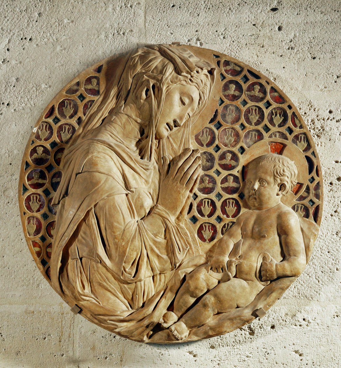 Dziewica adorująca dziecko, "Madonna Todi" ... autorstwa Donatello