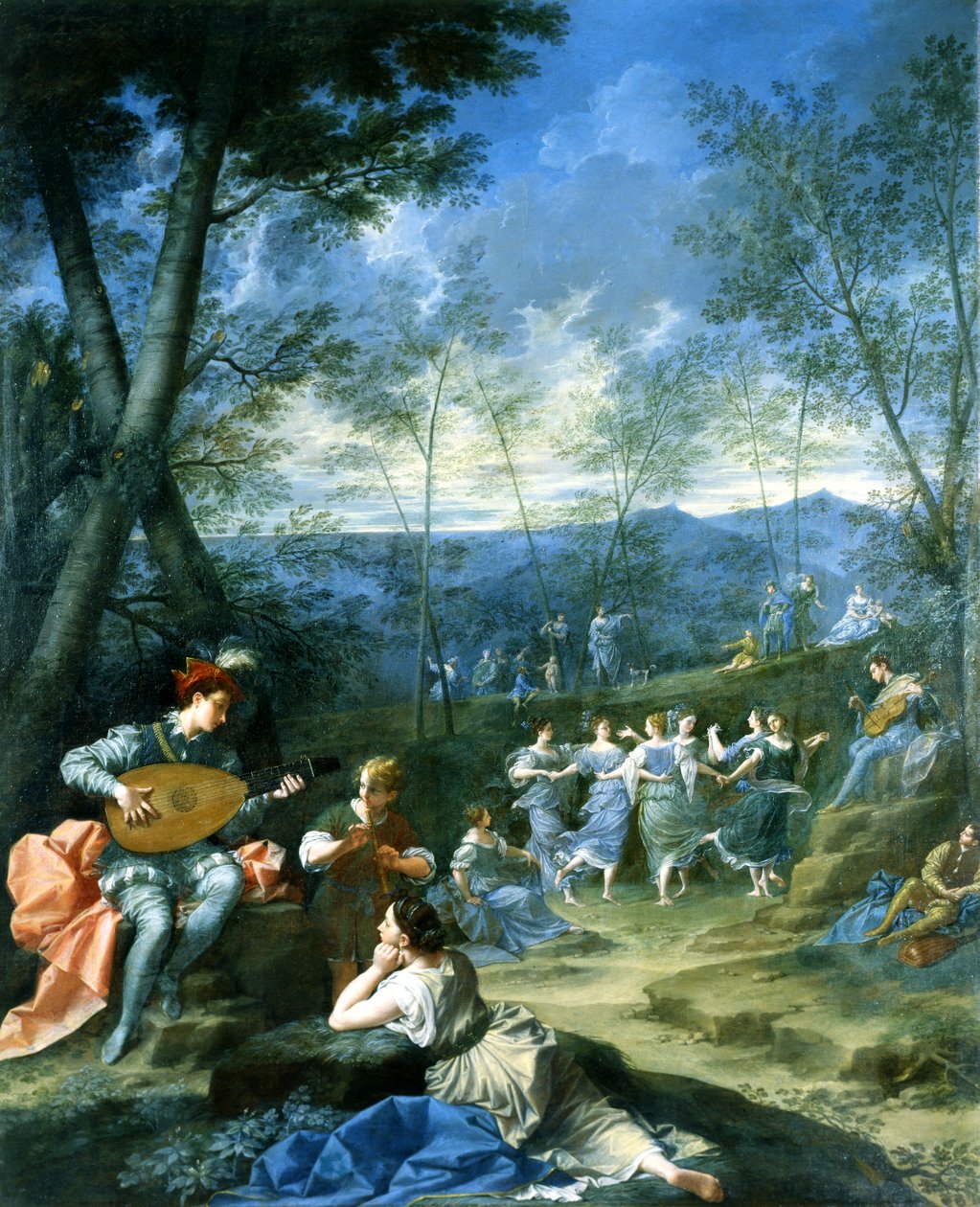Taniec nimf, ok. 1725 (olej na płótnie) autorstwa Donato Creti
