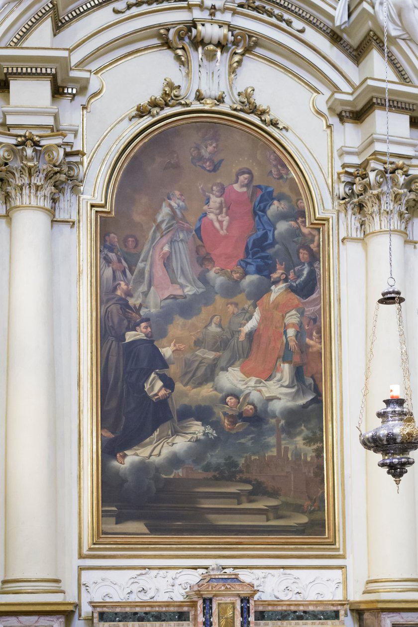Dziewica z patronami miasta autorstwa Donato Creti