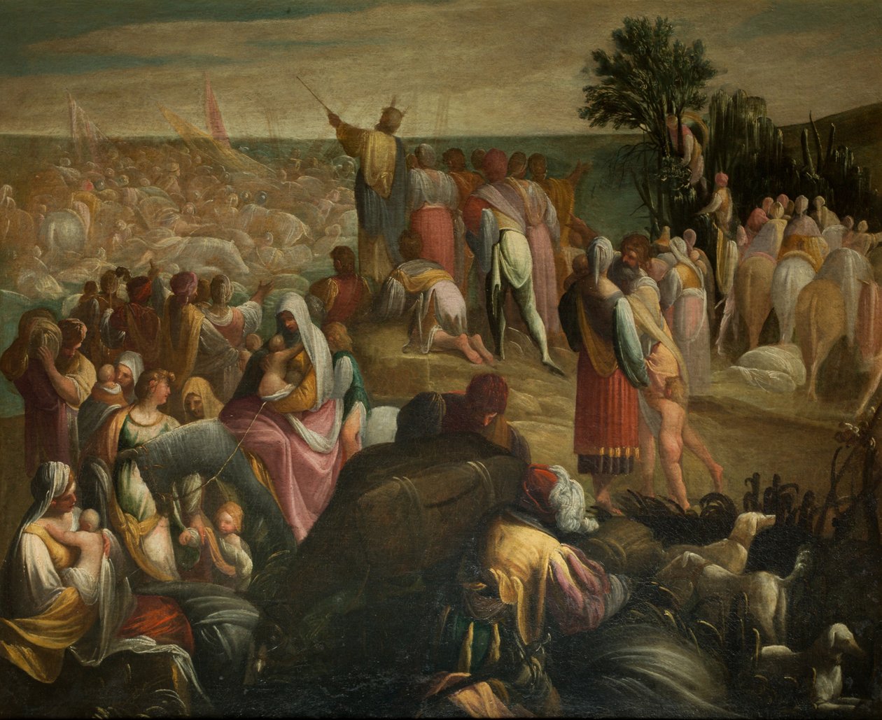 Przejście Izraelitów przez Morze Czerwone, ok. 1930 r. 1610. autorstwa Donducci
