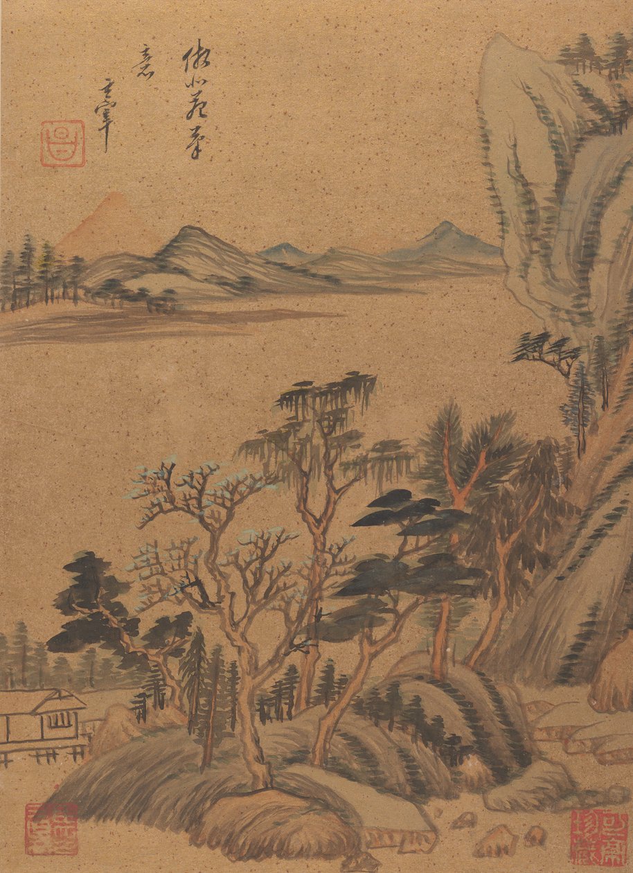 Pejzaże i wiersze, XVII w., prawdopodobnie po 1625 r. autorstwa Dong Qichang