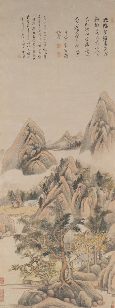 Wspomnienie rzeki Jian autorstwa Dong Qichang