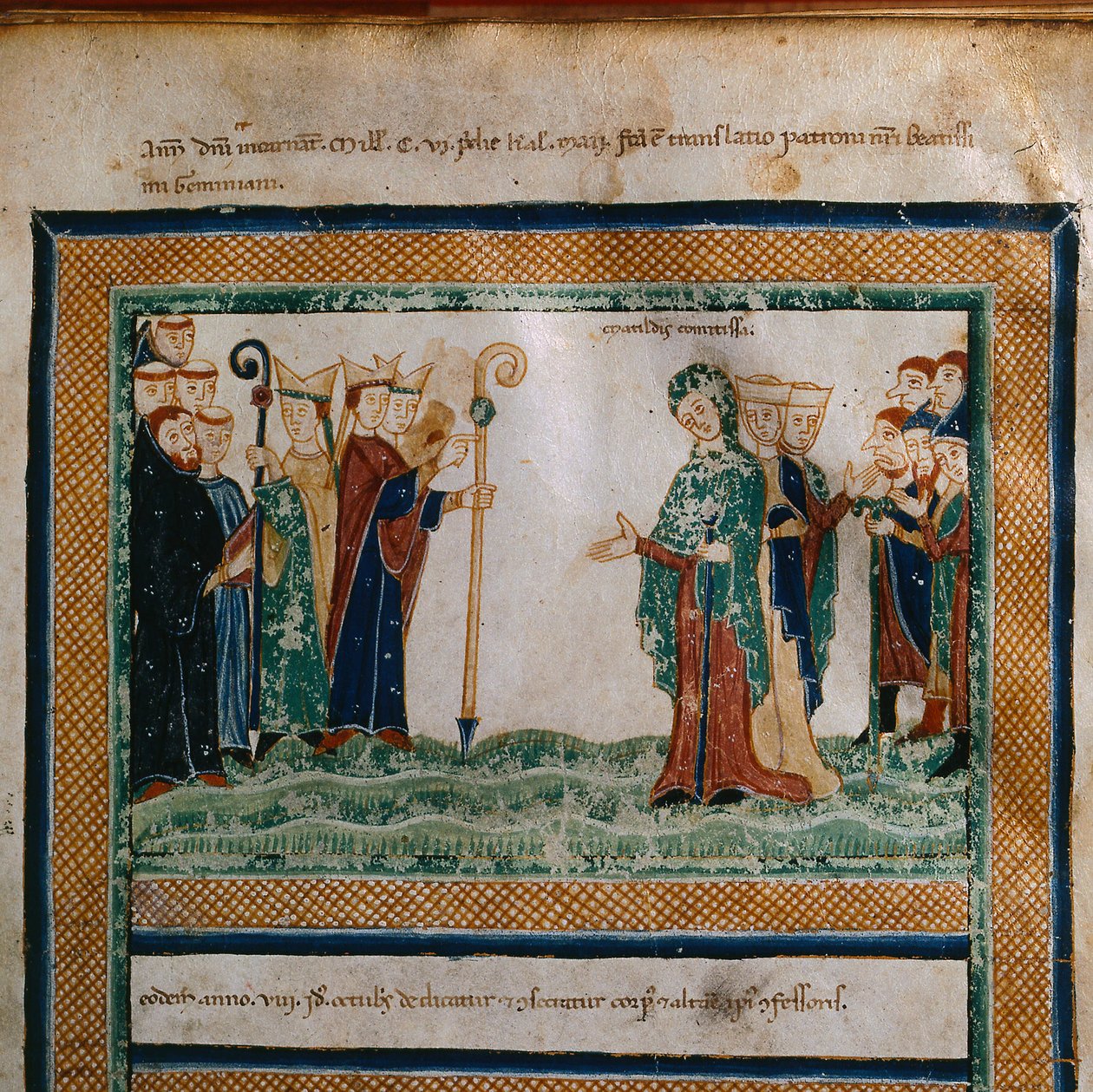 Matylda z Toskanii Od: Vita Mathildis di Donizone di Canossa, Między 1111 a 1115 autorstwa Donizone di Canossa