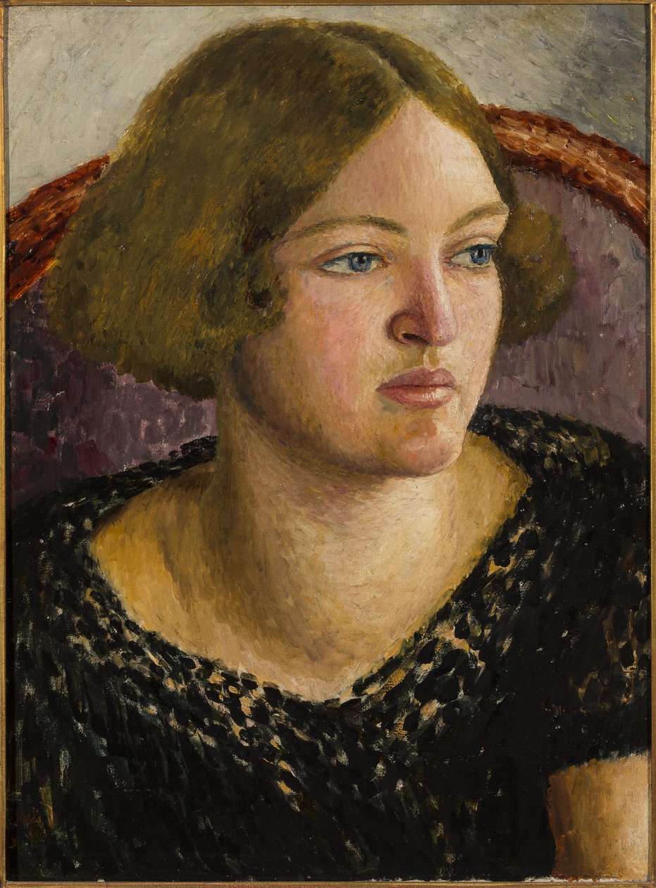 Portret Catherine Carrington, ok. 1926 (olej na płótnie) autorstwa Dora Carrington