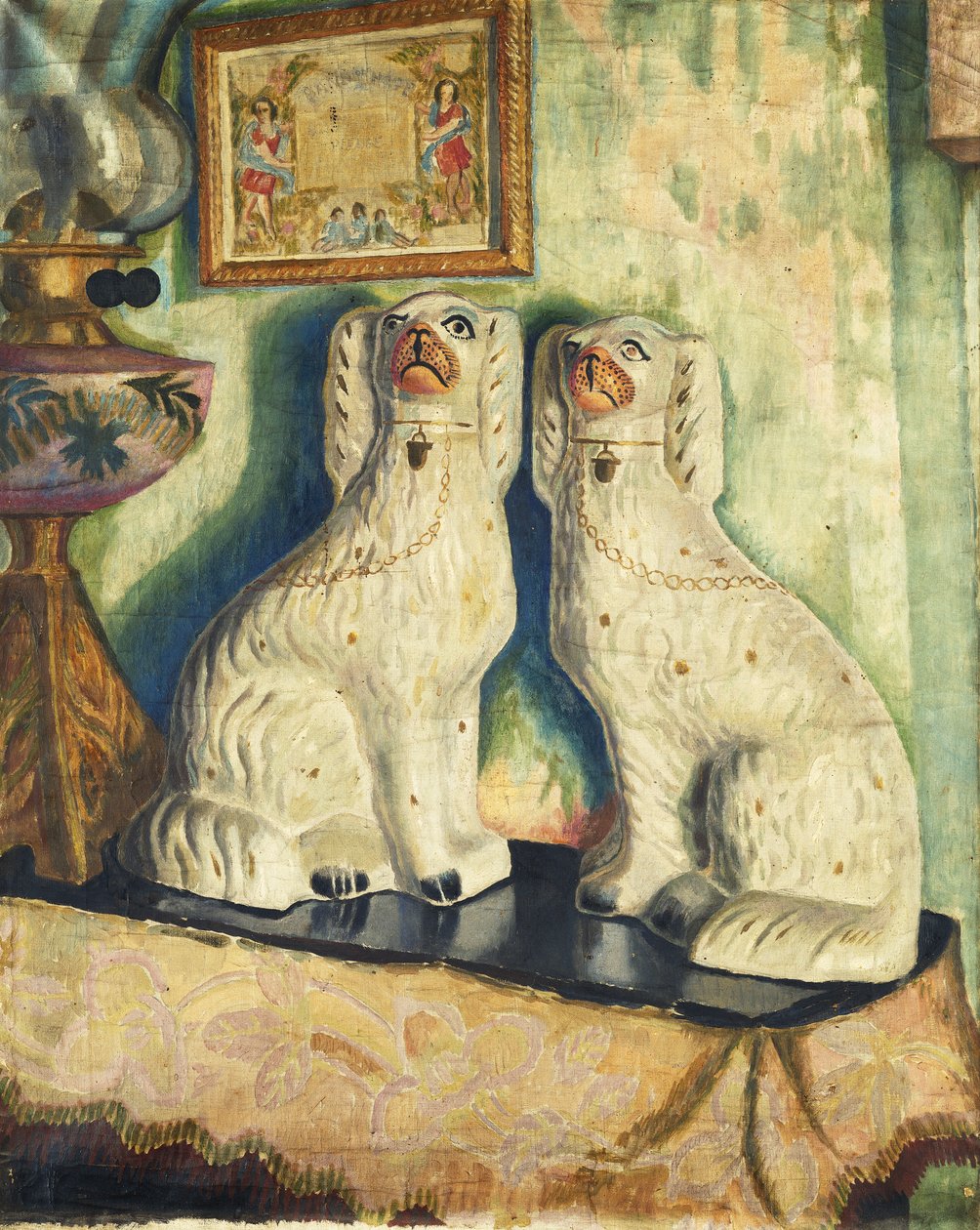 Psy Staffordshire, ok. 1930 r. 1928 autorstwa Dora Carrington