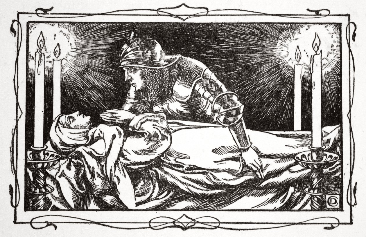 „Znaleziono martwą królową”, 1905. autorstwa Dora Curtis