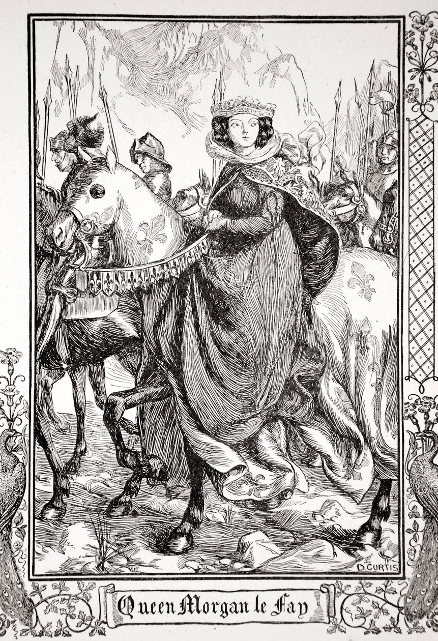 „Królowa Morgan le Fay”, 1905. autorstwa Dora Curtis
