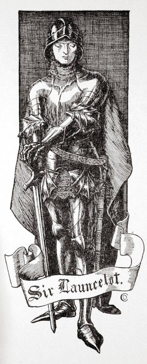 „Sir Launcelot”, 1905. autorstwa Dora Curtis