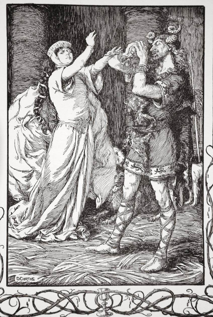 „Królowa wołała do niego, by wybaczał”, 1905. autorstwa Dora Curtis