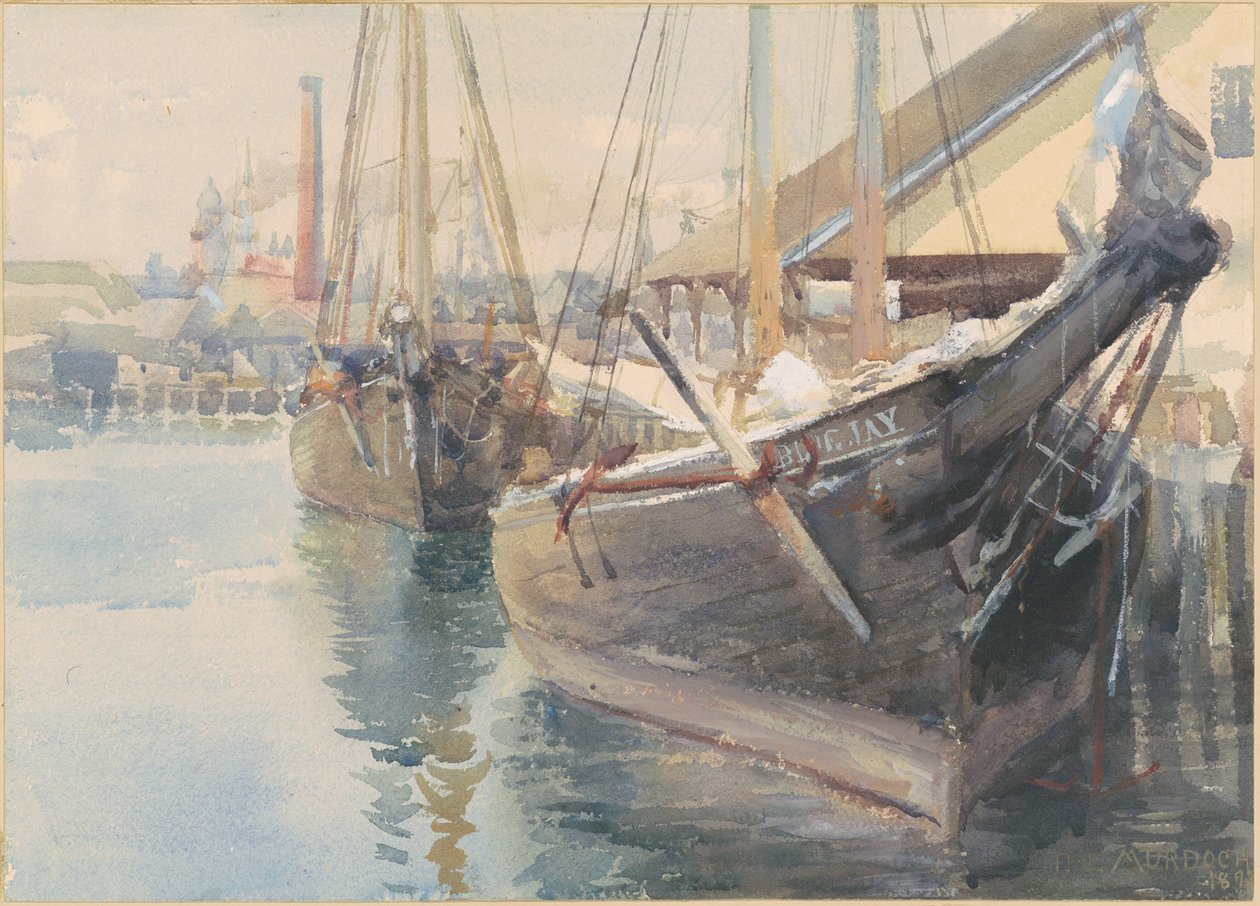 Statki w Doku autorstwa Dora Louise Murdoch