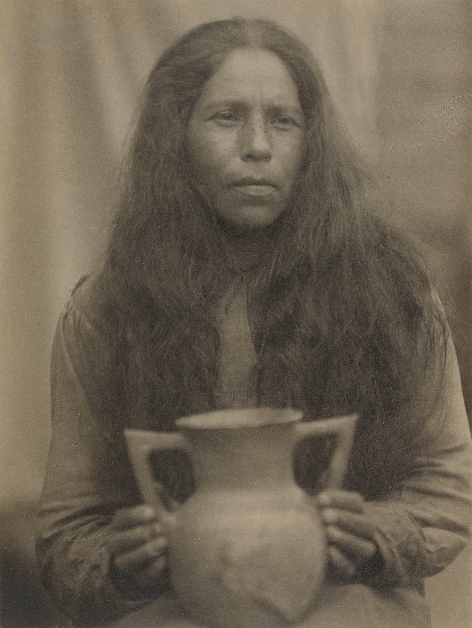 Kobieta Cherokee, ok. 1929 r. (zdjęcie czarno-białe) autorstwa Doris Ulmann