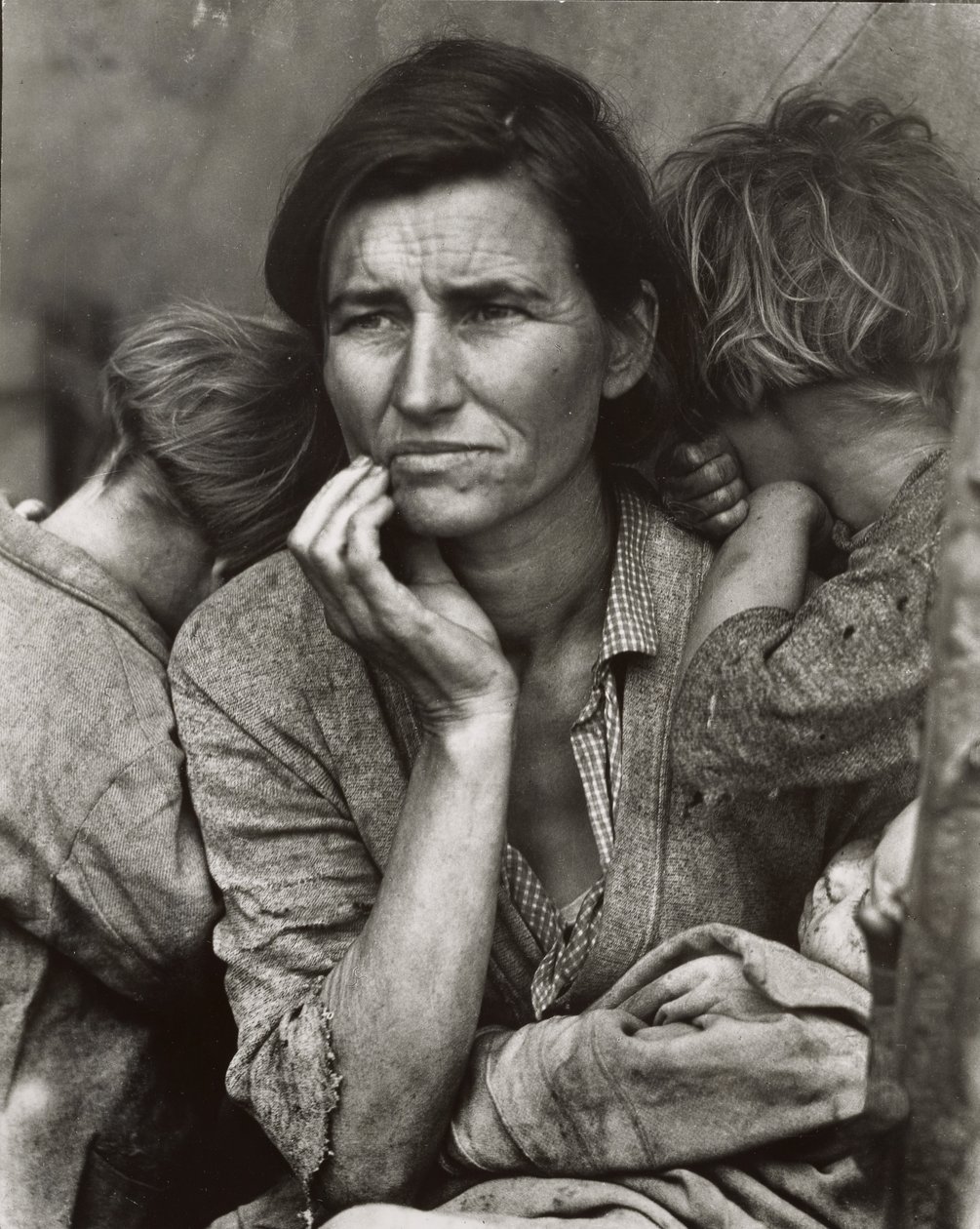 [Kopia odbitki migrującej matki, Nipomo, Kalifornia]. autorstwa Dorothea Lange