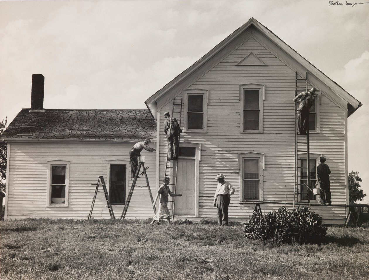 Gospodarstwo rodzinne, Nebraska autorstwa Dorothea Lange
