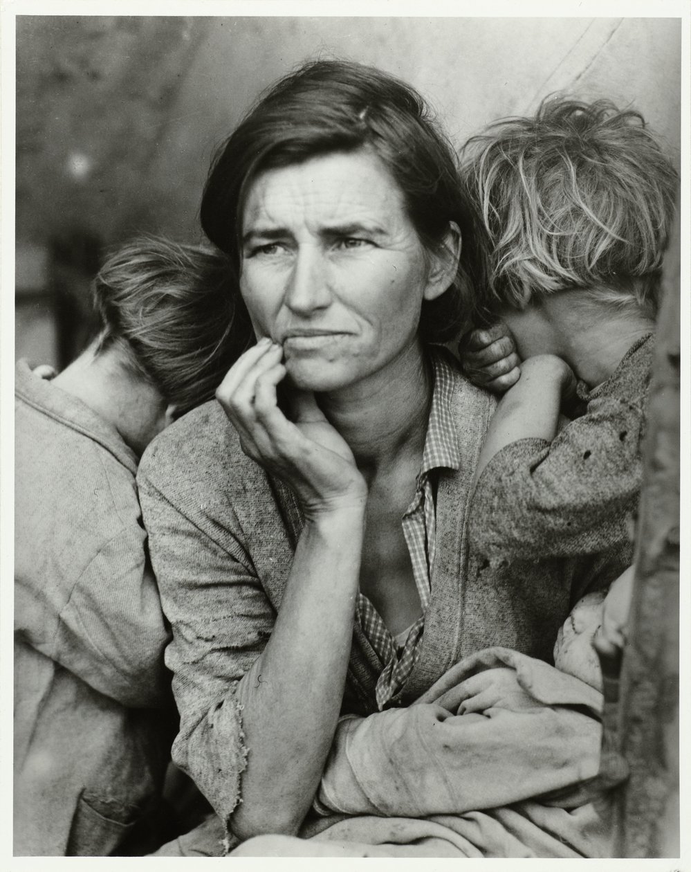 Portret van Florence Owens Thompson Matka migrantka, 1936 (tytuł oryginalny) autorstwa Dorothea Lange