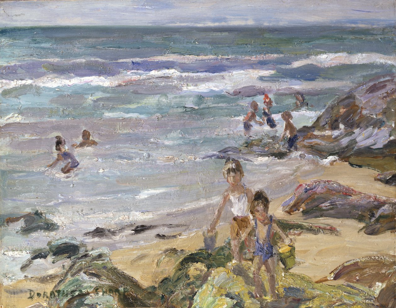 Summertime by the Sea (olej na płycie) autorstwa Dorothea Sharp