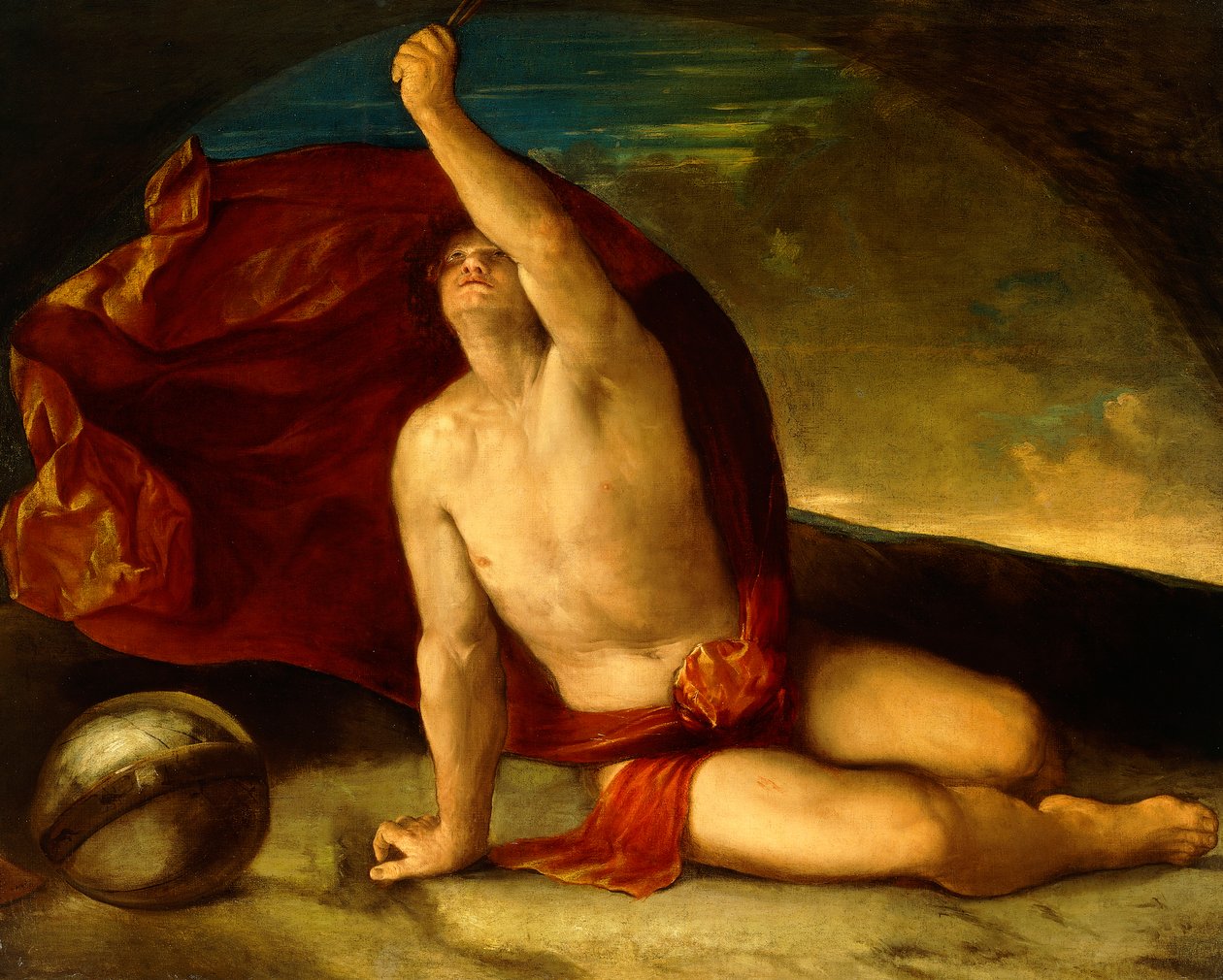 Personifikacja astronomii, ok. 1520-29 autorstwa Dosso Dossi
