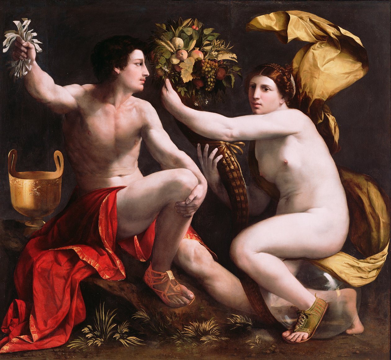 Alegoria fortuny, ok. 1530 (olej na płótnie) autorstwa Dosso Dossi