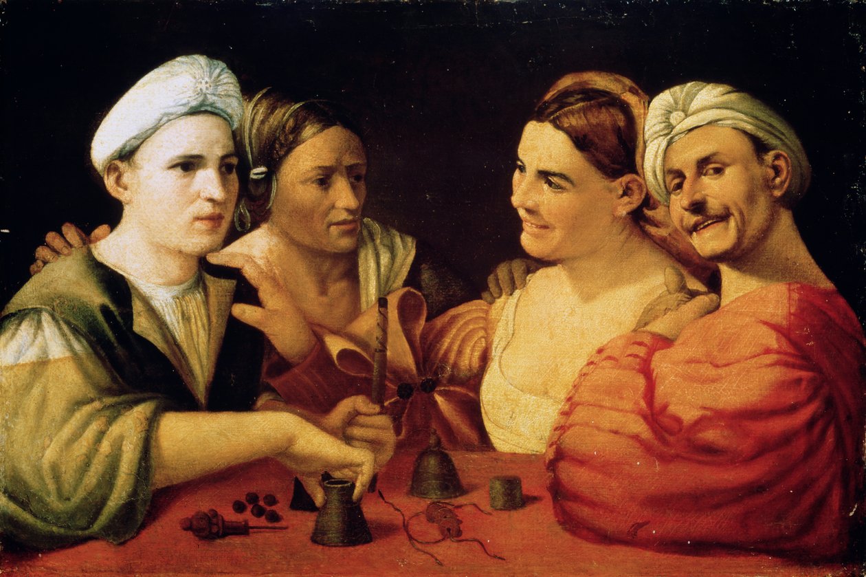 Zaklinacze, XVI wiek autorstwa Dosso Dossi