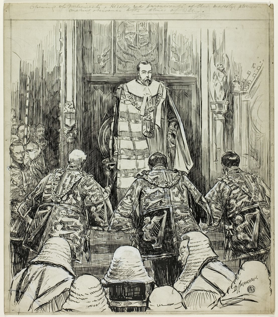 Otwarcie parlamentu pod rządami Edwarda VII autorstwa Douglas Macpherson