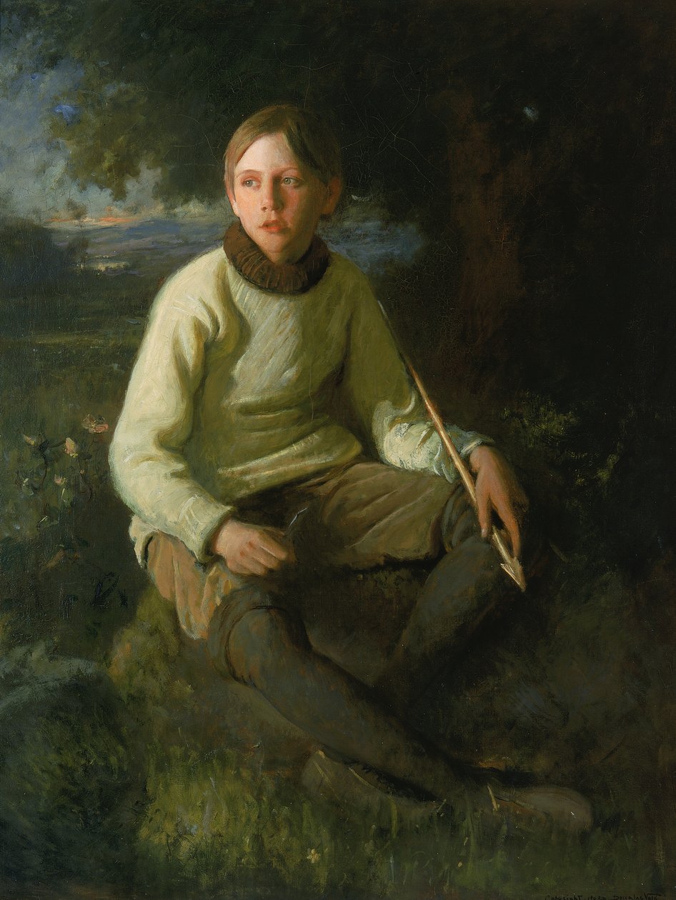 Chłopiec ze strzałą, 1903. autorstwa Douglas Volk