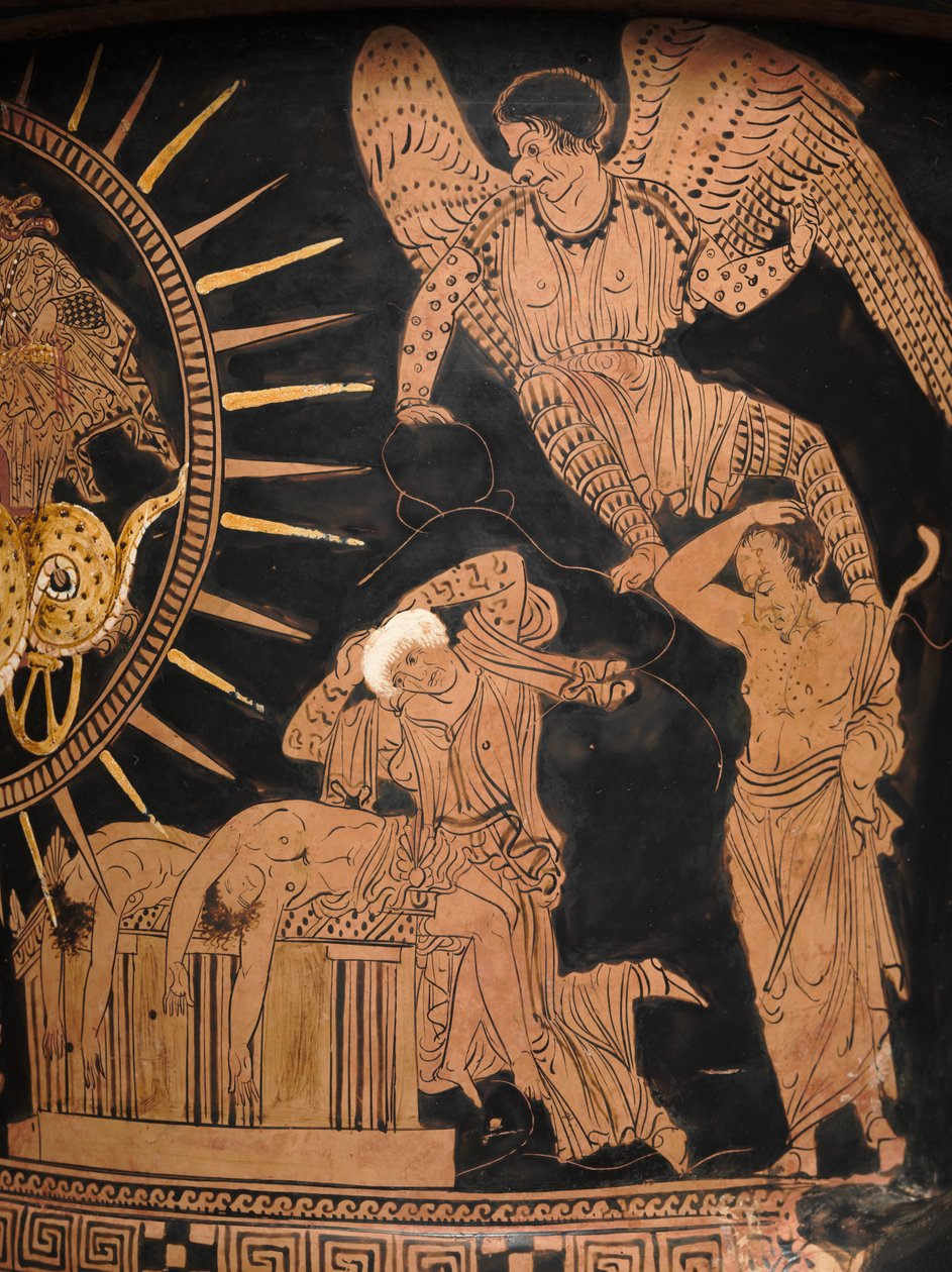 Detal z czerwonofigurowego lekythos autorstwa Douris