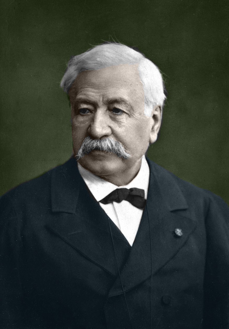 Portret Ferdynanda de Lesseps (1805 - 1894). Fotografia smoka. autorstwa Dragon