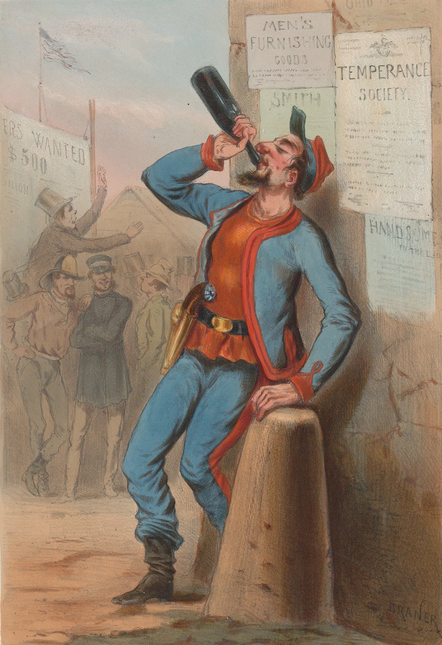 Stany Zjednoczone 1865 - Nowojorska straż pożarna Zouaves, 1865. autorstwa Draner