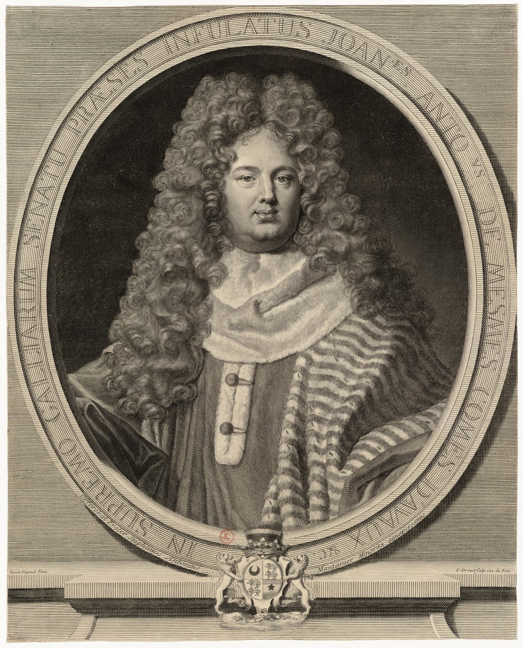 Portret Jean-Antoine de Mesmes autorstwa Drevet Hyacinthe Rigaud pinxit