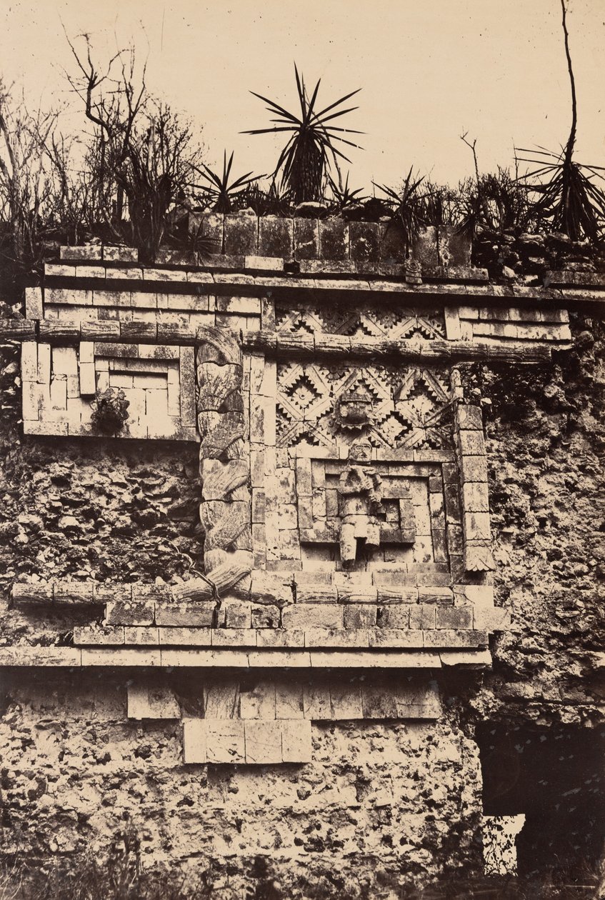 Uxmal, indyjska płaskorzeźba, Pałac Zakonnic (Uxmal, Bas Relief de l