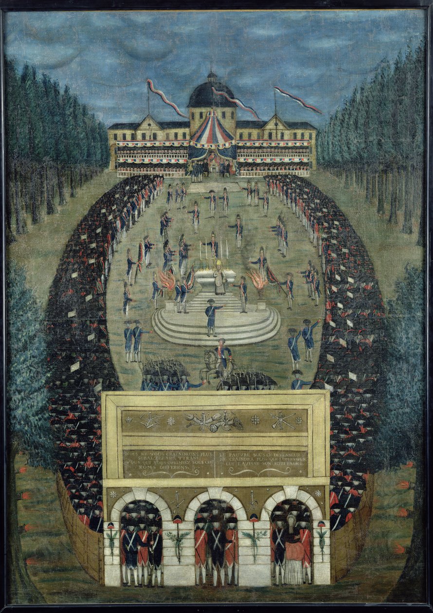 Święto Federacji, 14 lipca 1790 autorstwa Dubois