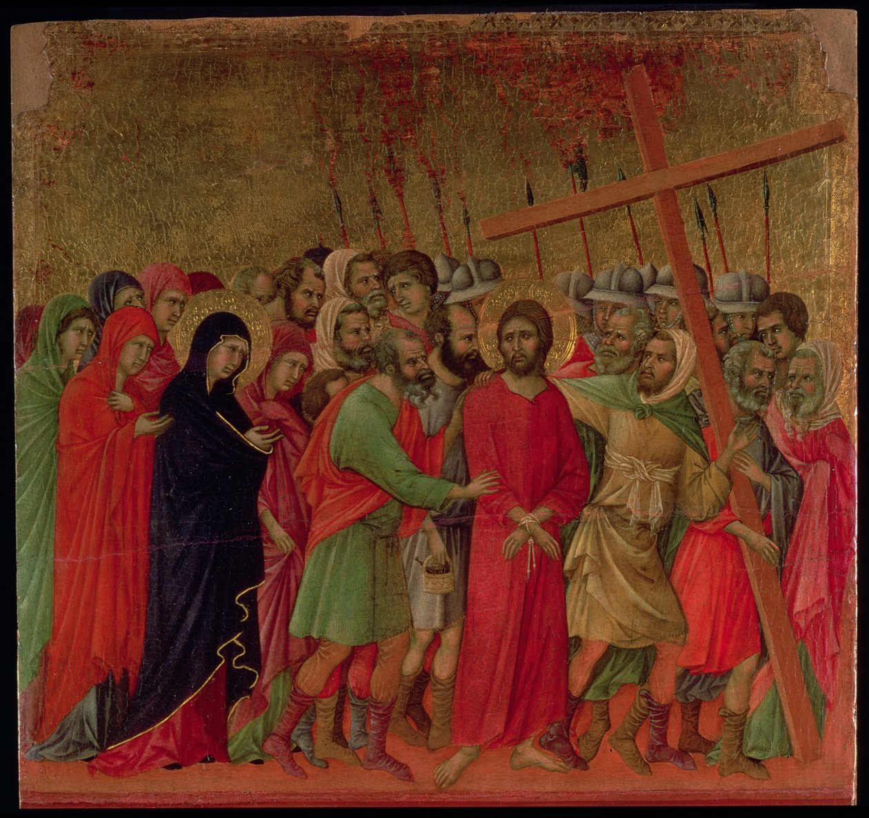 Maesta: Droga na Kalwarię, 1308-11 autorstwa Duccio di Buoninsegna