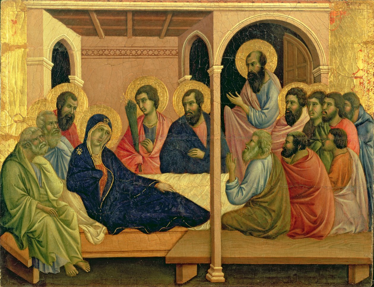 Maesta: Dziewica żegnająca uczniów, 1308-11 autorstwa Duccio di Buoninsegna