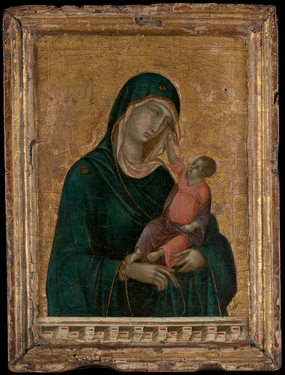 Madonna z Dzieciątkiem, ca. 1290-1300. autorstwa Duccio di Buoninsegna