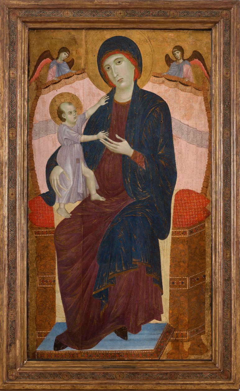 Madonna z Dzieciątkiem na tronie z aniołami, ok. 1930 r. 1280. autorstwa Duccio di Buoninsegna