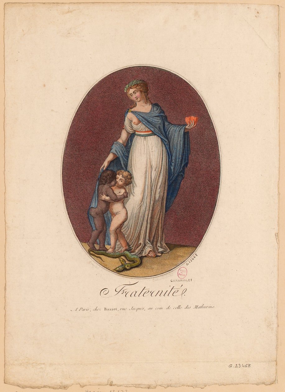 Bractwo, c.1793-94 (druk) autorstwa Duchemin Duchemin