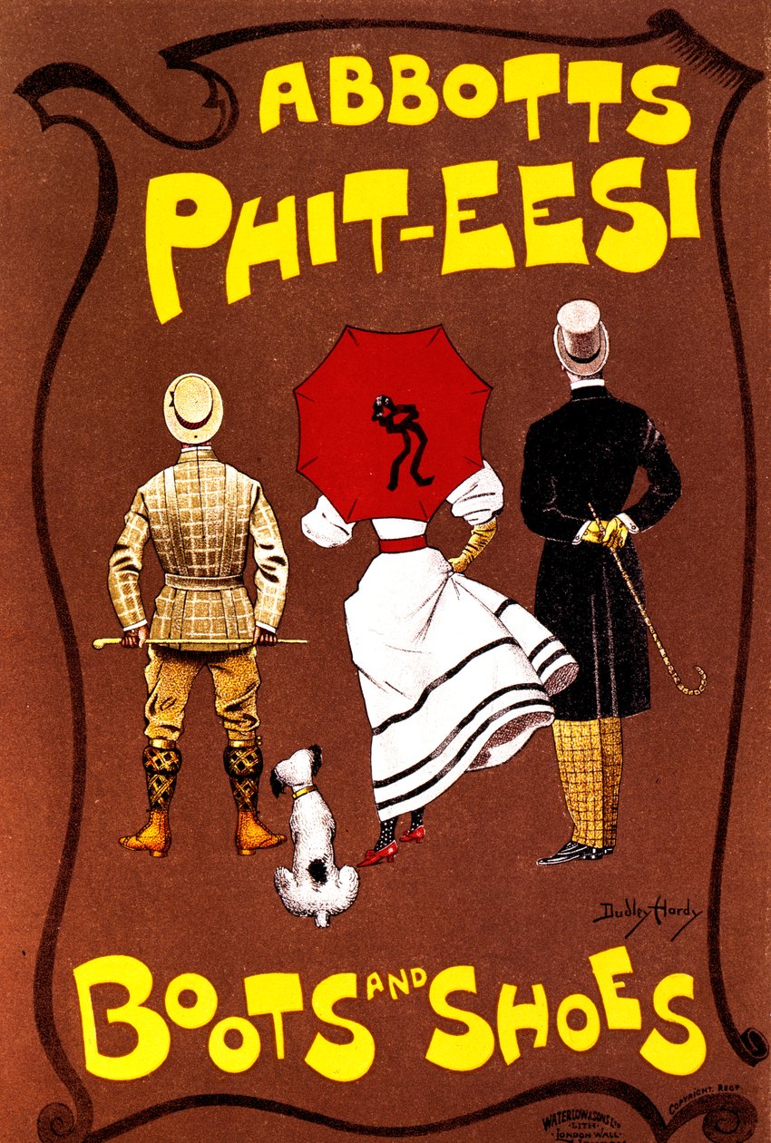 Buty i buty Abbotts Phit-Eesi, c1887-1922 r autorstwa Dudley Hardy