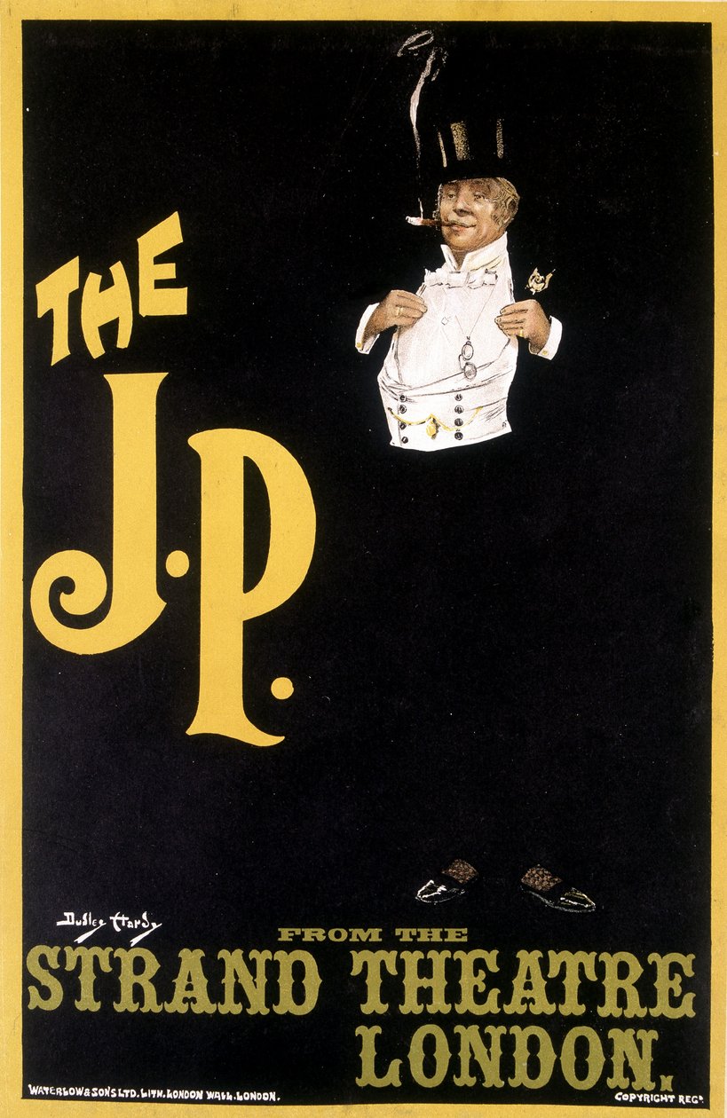 The J.P.: Stylish Man – plakat dla Strand Theatre London, Durley Hardy autorstwa Dudley Hardy
