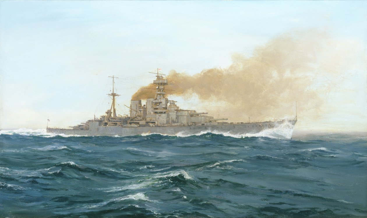 HMS Hood, 1919 autorstwa Duff Tollemache