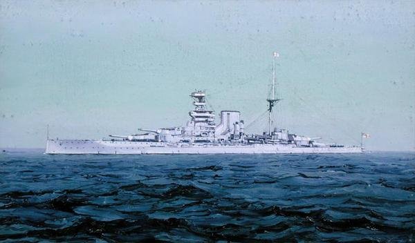 HMS Królowa Elżbieta autorstwa Duff Tollemache