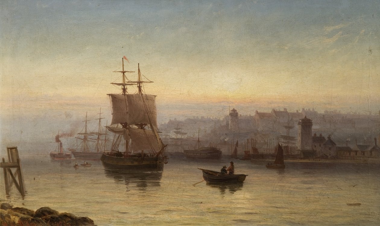 Ujście rzeki Tyne, North Bank 1875 autorstwa Duncan F. McLea