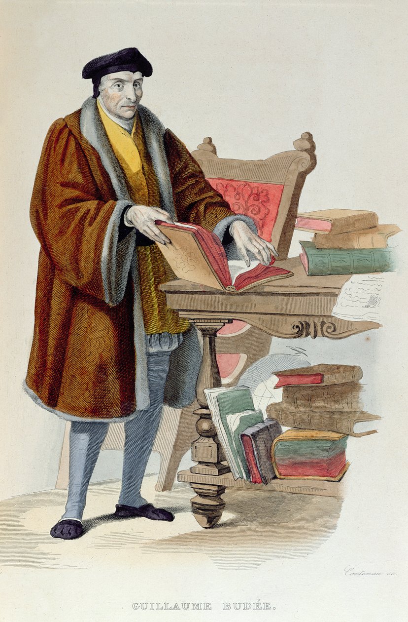 Guillaume Bude, 1841 (rycina kolorowa) autorstwa Dupre