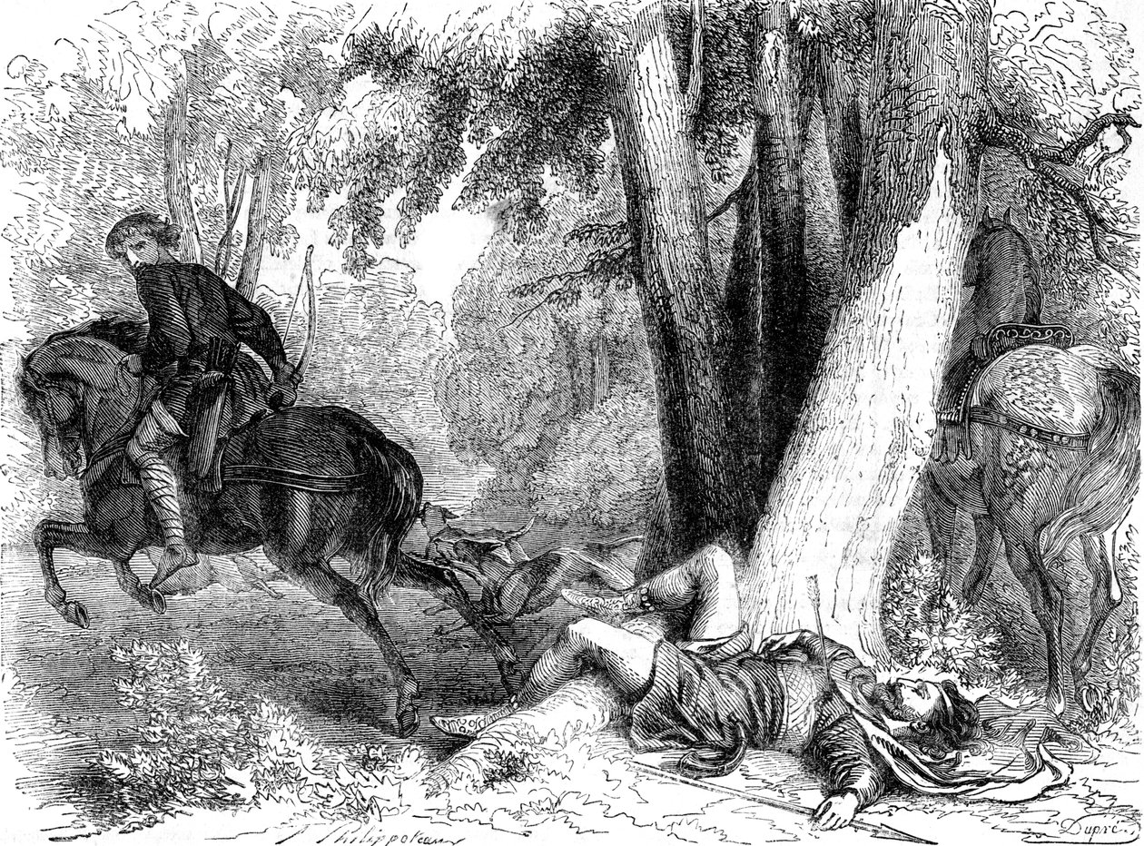 Śmierć Williama Rufusa, 1100 autorstwa Dupre