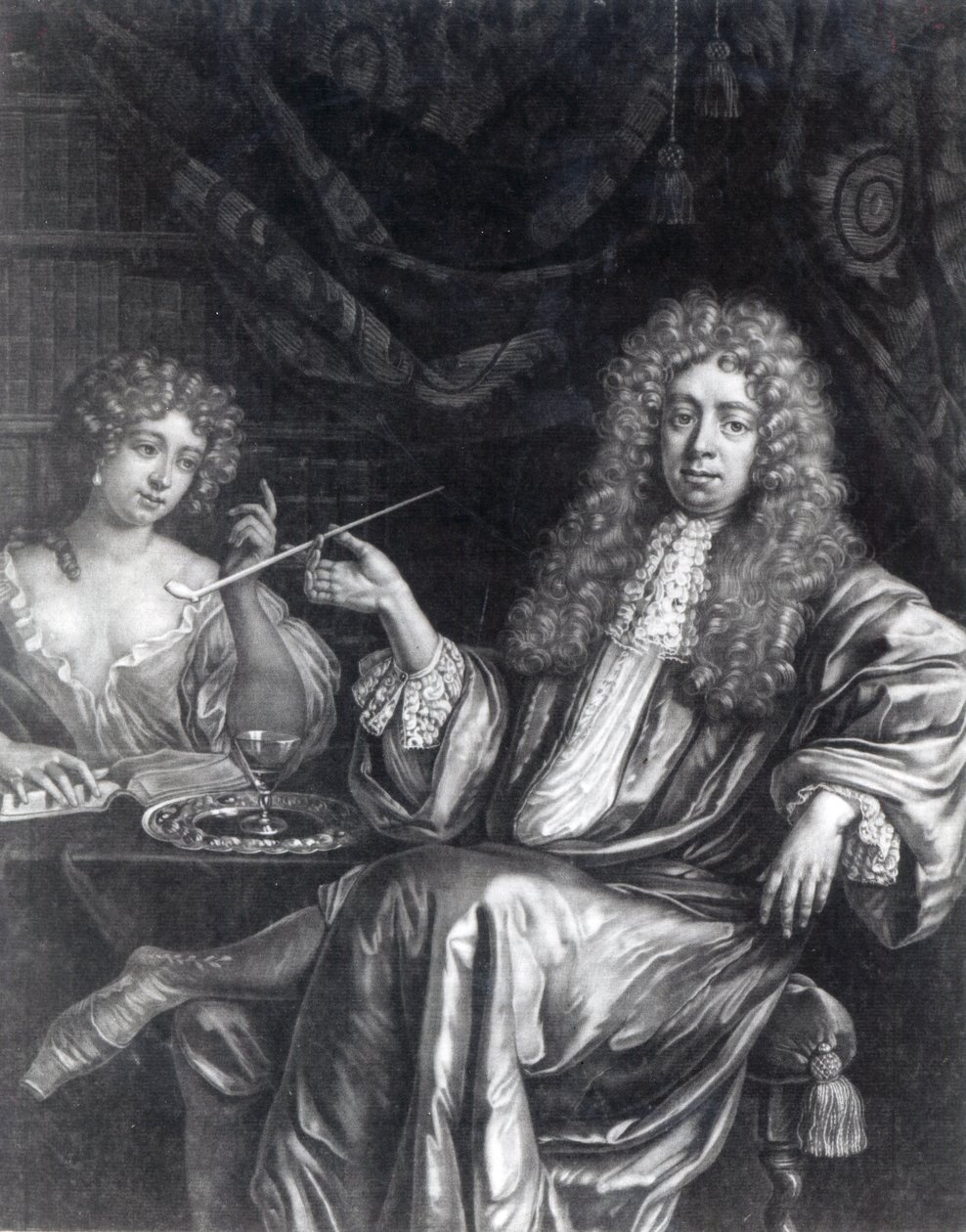 Adrian Beverland, grawerowane przez Isaaca Becketta, c.1681-88 autorstwa Dutch School
