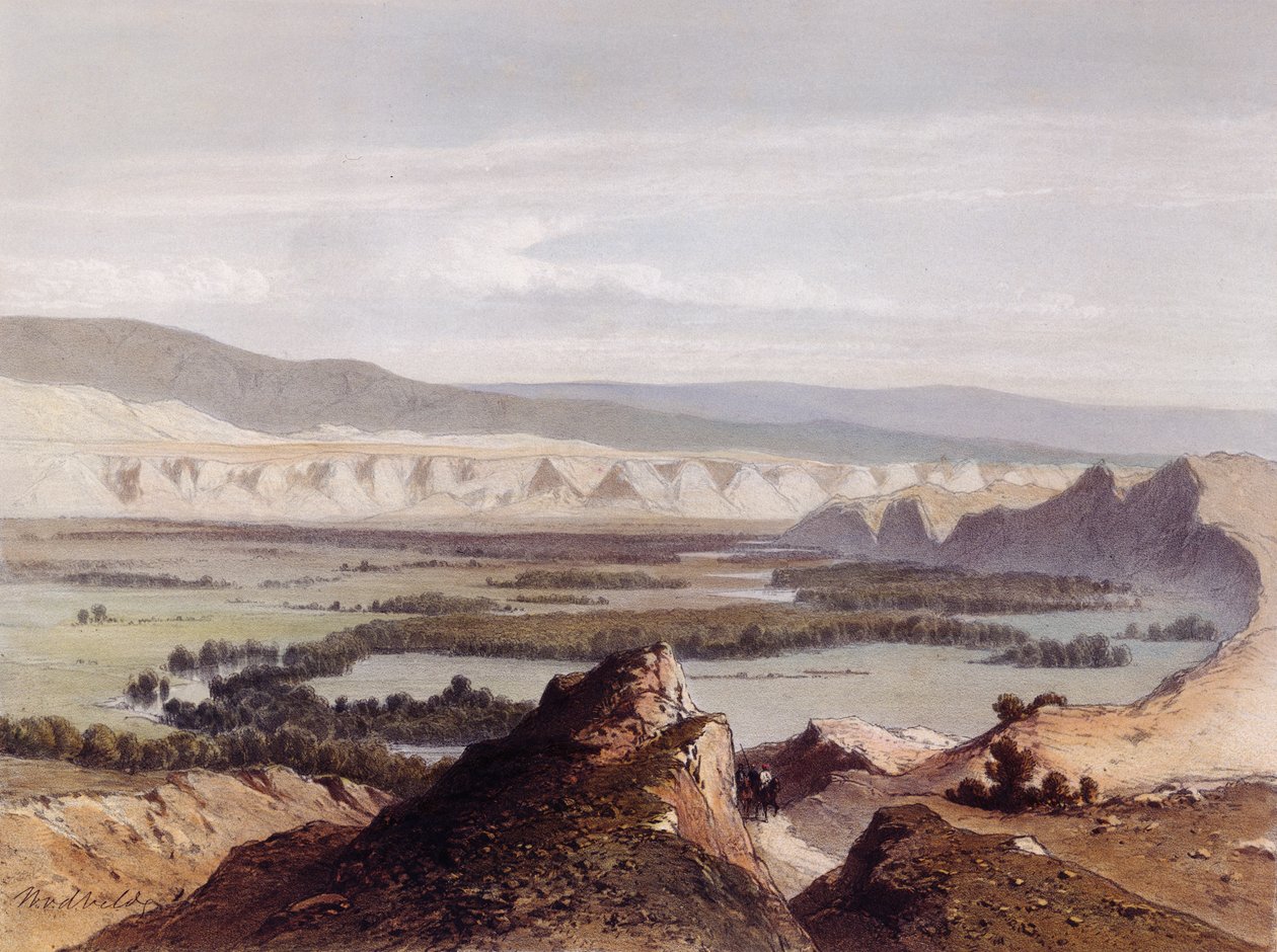 Jordan, rytowany przez Eugene Ciceri (1813-1890) ; autorstwa Dutch School