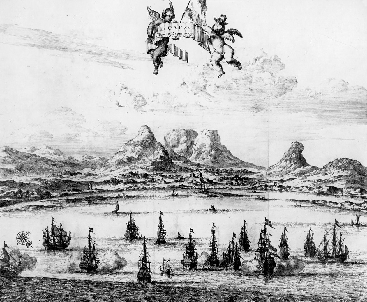 Cap de Bonne Esperance, 1727 autorstwa Dutch School