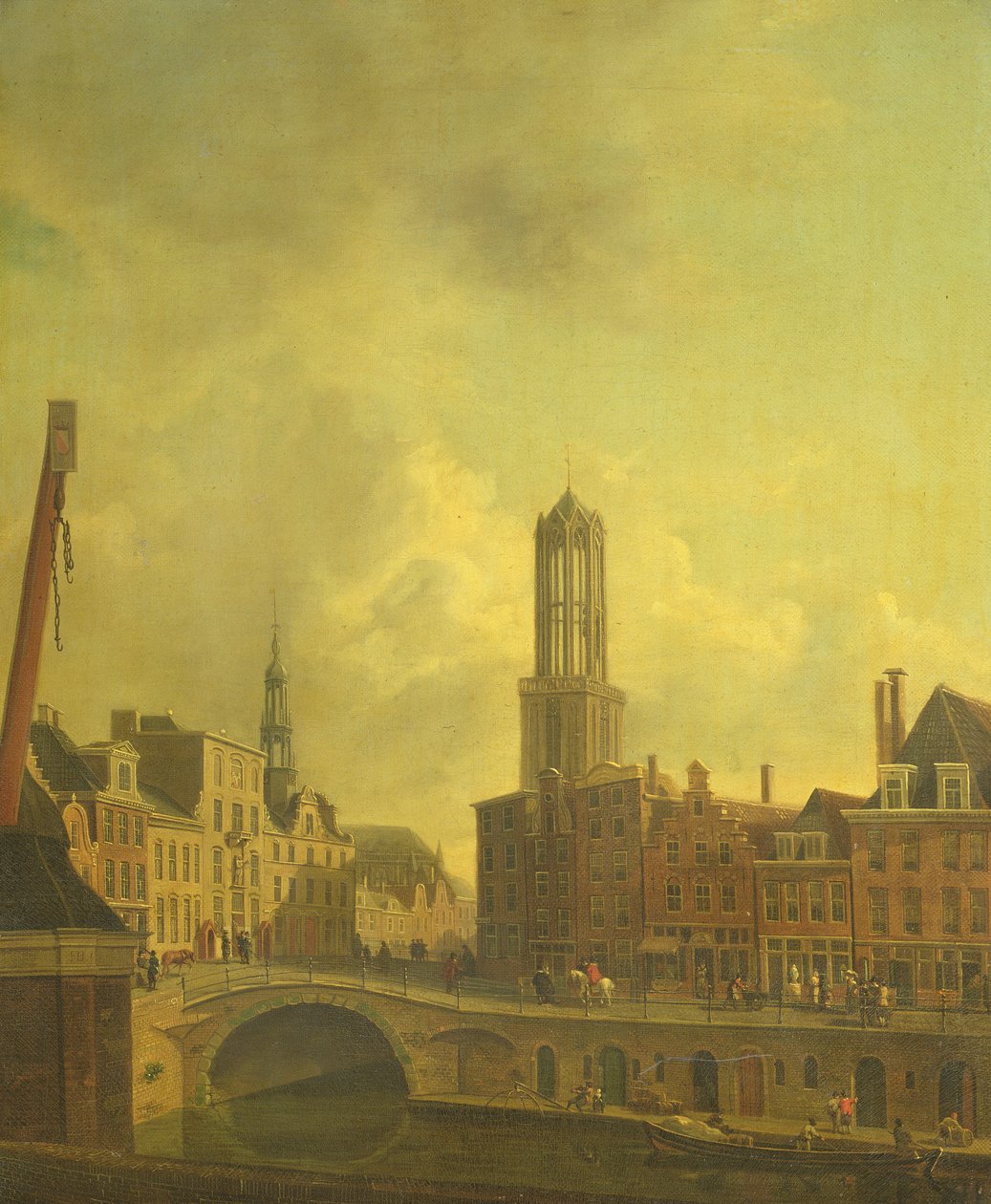 Scena uliczna w Utrechcie autorstwa Dutch School