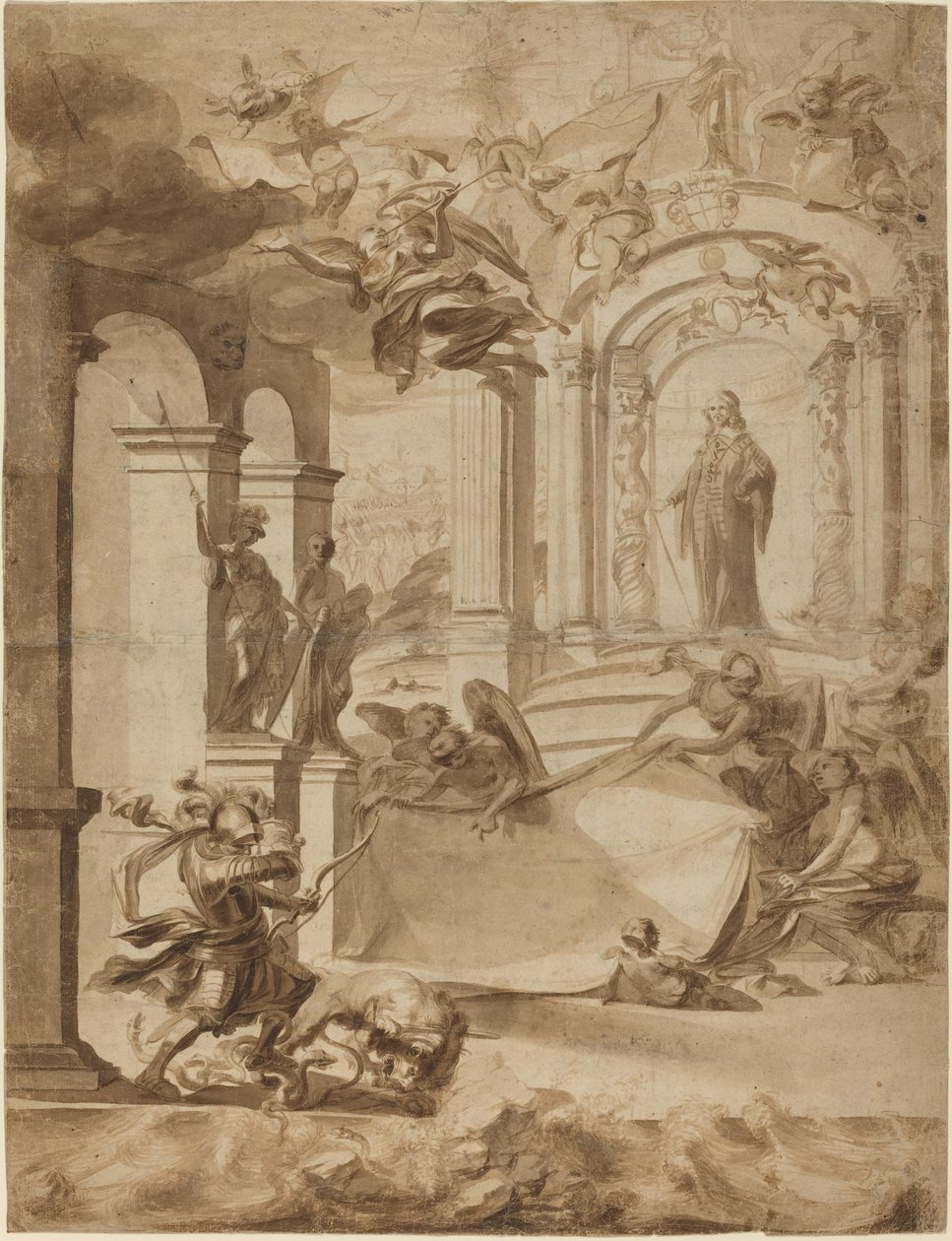 Alegoria na cześć dżentelmena autorstwa Dutch 17th Century