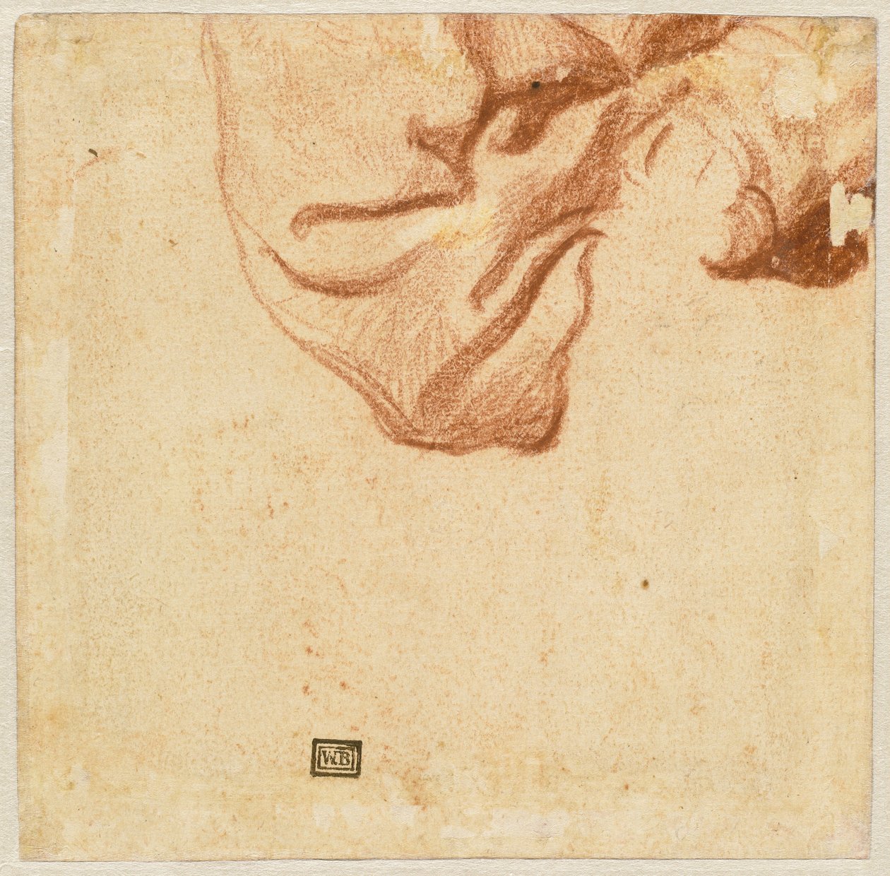 Studium draperii (odwrócone) autorstwa Dutch 17th Century
